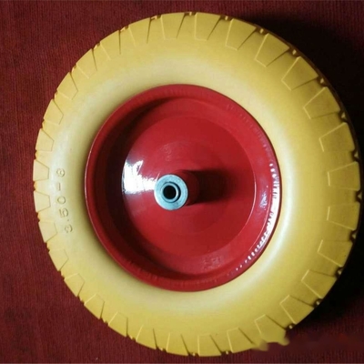 Stalowa obręcz z tworzywa sztucznego Małe gumowe koło pneumatyczne 3,50-8 do wózka ogrodowego